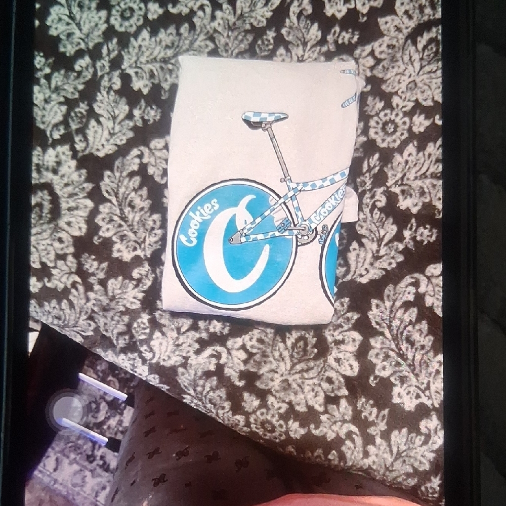 Blue and White Graphic Tee
